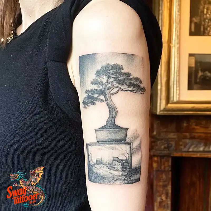 120 Bonsai Tattoo Designs: Meaning, Styles & Inspiration 18 Bonsai tattoo