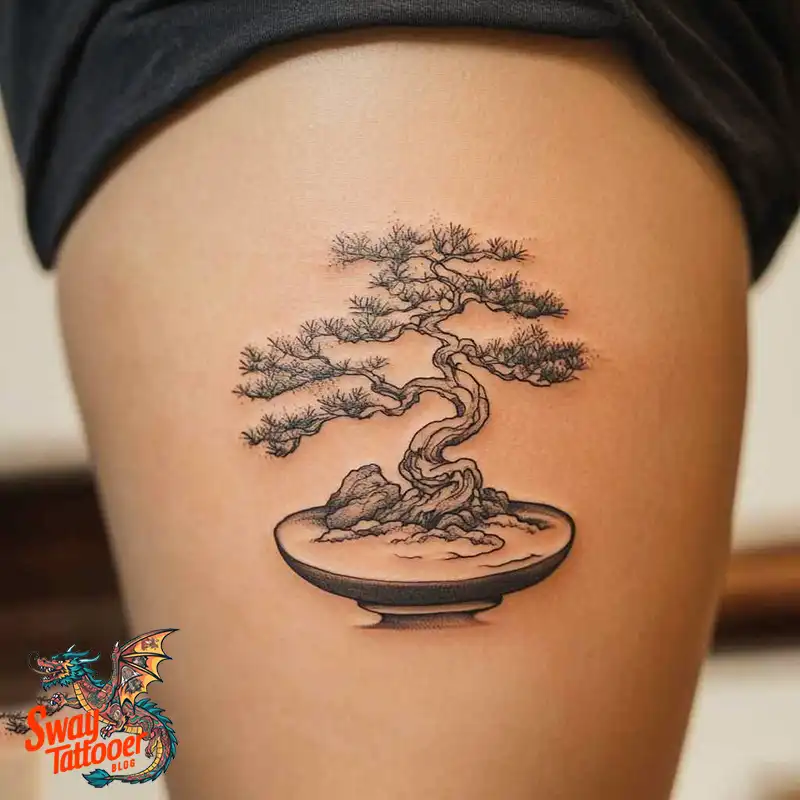 120 Bonsai Tattoo Designs: Meaning, Styles & Inspiration 108 Bonsai tattoo