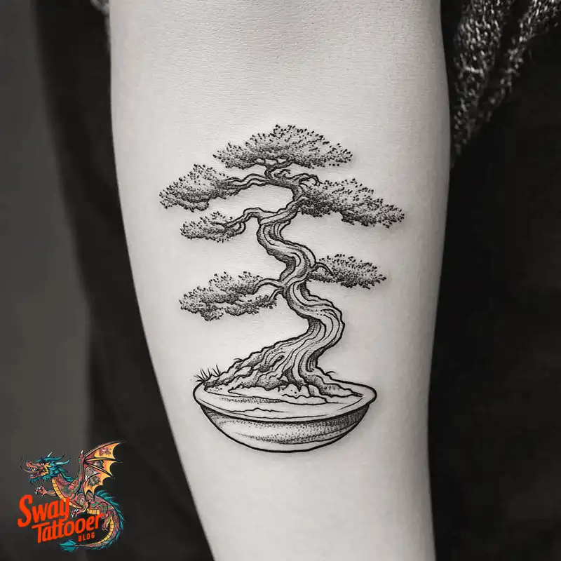 120 Bonsai Tattoo Designs: Meaning, Styles & Inspiration 99 Bonsai tattoo