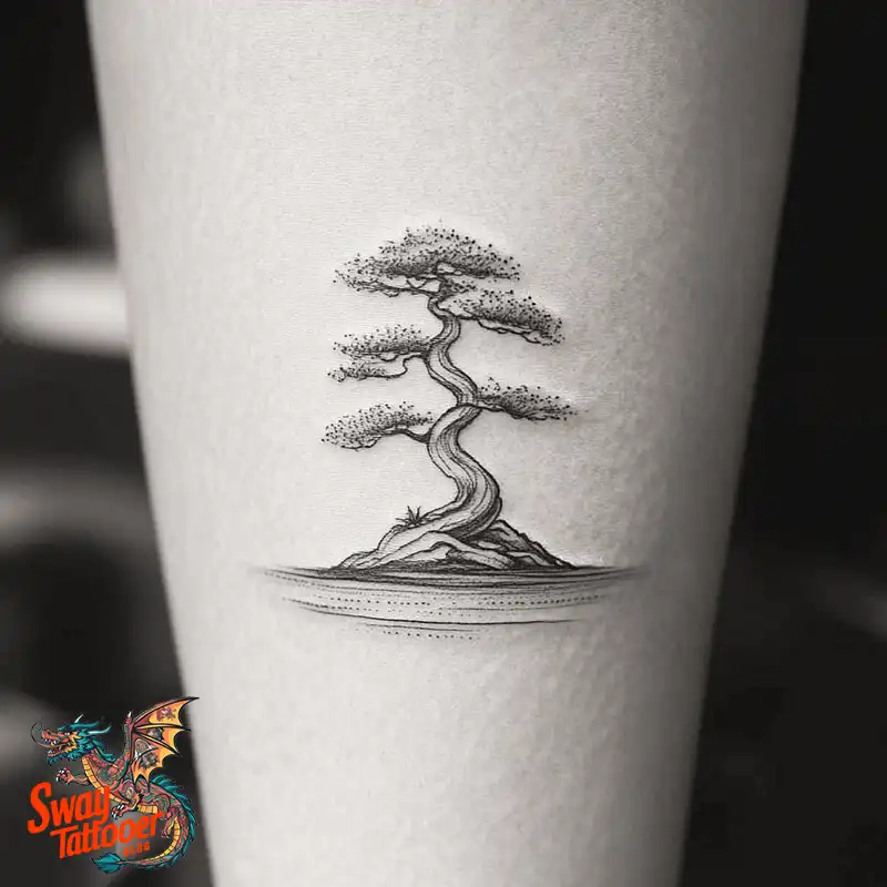 120 Bonsai Tattoo Designs: Meaning, Styles & Inspiration 96 Bonsai tattoo