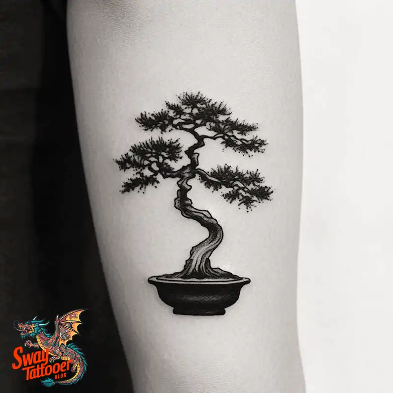 120 Bonsai Tattoo Designs: Meaning, Styles & Inspiration 93 Bonsai tattoo