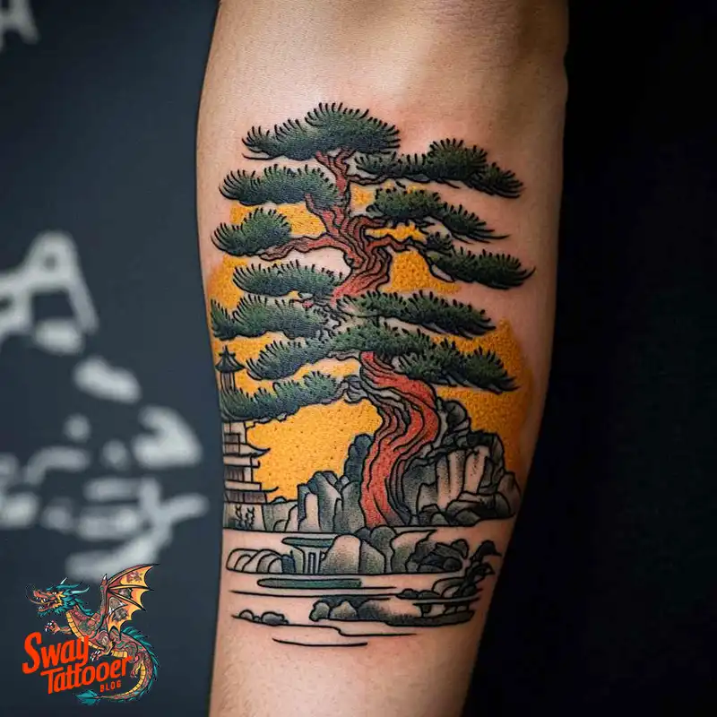 120 Bonsai Tattoo Designs: Meaning, Styles & Inspiration 91 Bonsai tattoo