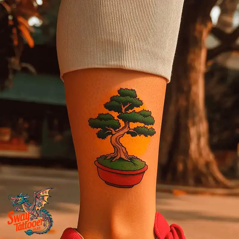 120 Bonsai Tattoo Designs: Meaning, Styles & Inspiration 82 Bonsai tattoo