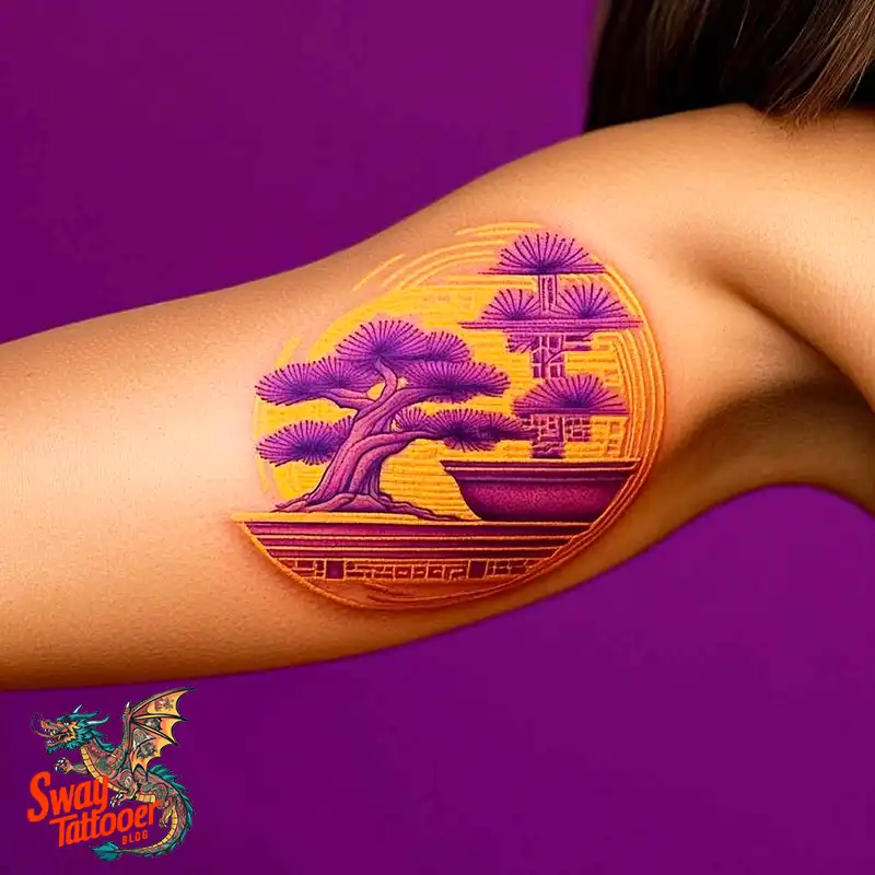 120 Bonsai Tattoo Designs: Meaning, Styles & Inspiration 77 Bonsai tattoo
