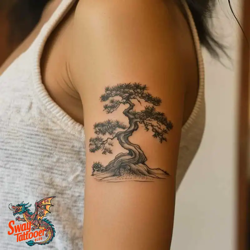 120 Bonsai Tattoo Designs: Meaning, Styles & Inspiration 71 Bonsai tattoo