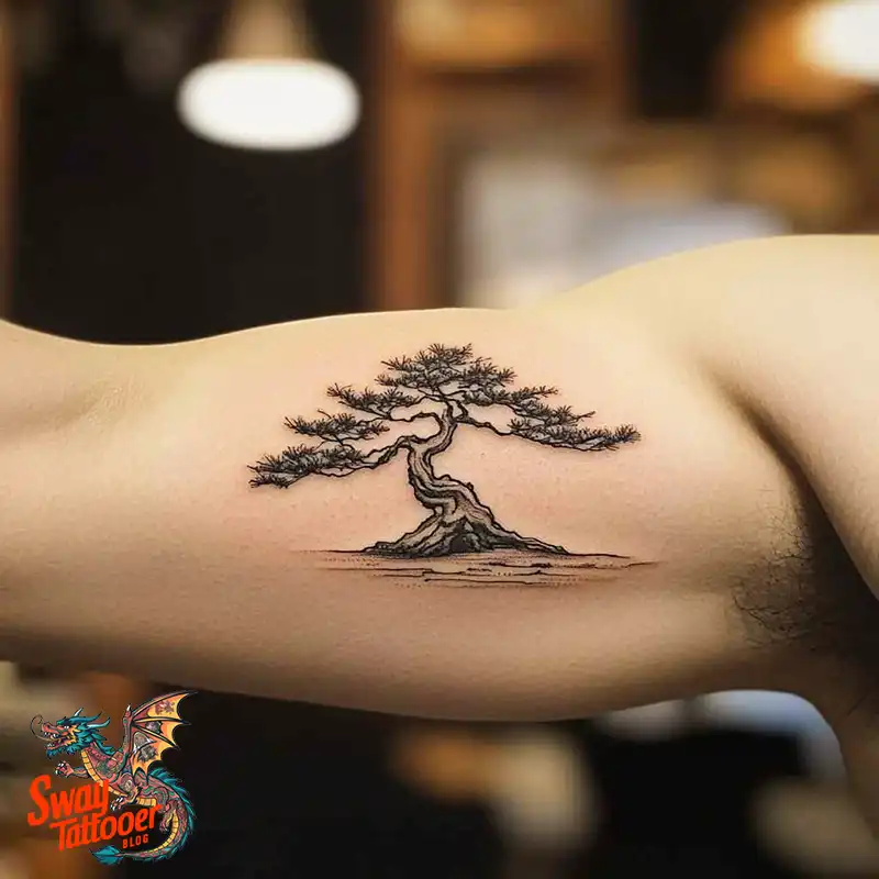 120 Bonsai Tattoo Designs: Meaning, Styles & Inspiration 116 Bonsai tattoo
