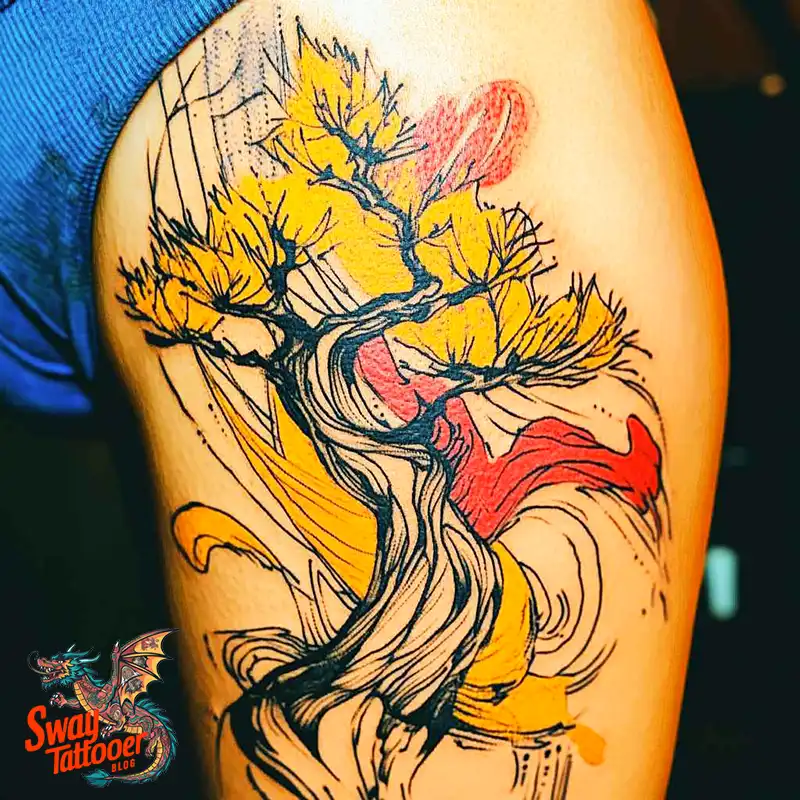 120 Bonsai Tattoo Designs: Meaning, Styles & Inspiration 48 Bonsai tattoo