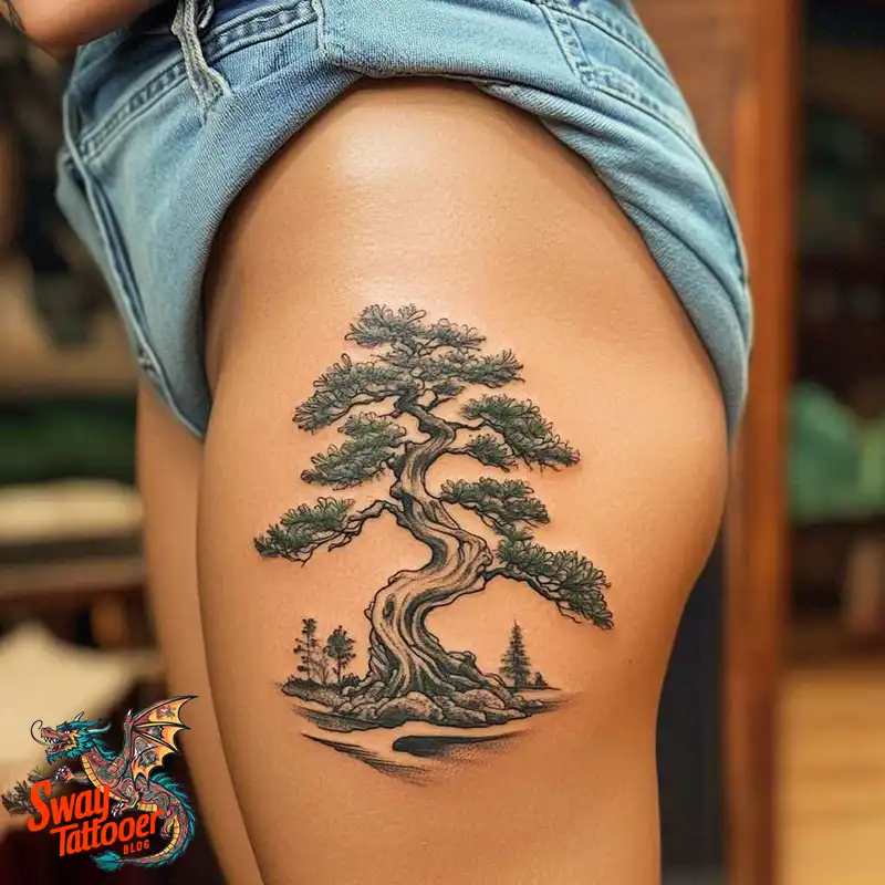 120 Bonsai Tattoo Designs: Meaning, Styles & Inspiration 47 Bonsai tattoo