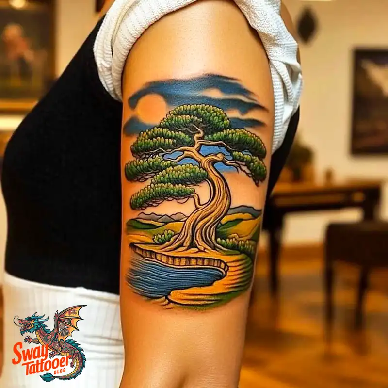 120 Bonsai Tattoo Designs: Meaning, Styles & Inspiration 44 Bonsai tattoo
