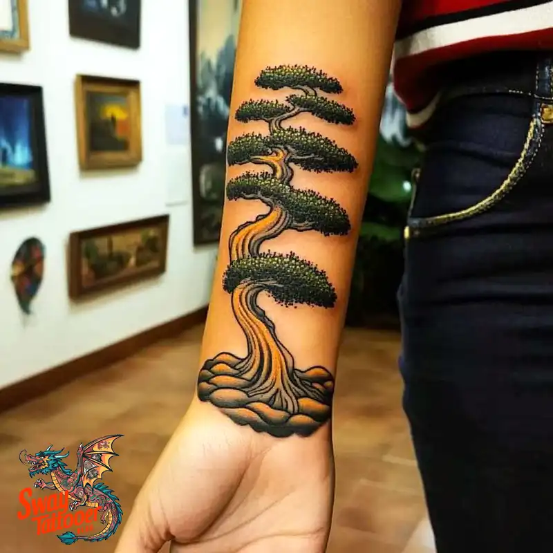 120 Bonsai Tattoo Designs: Meaning, Styles & Inspiration 42 Bonsai tattoo