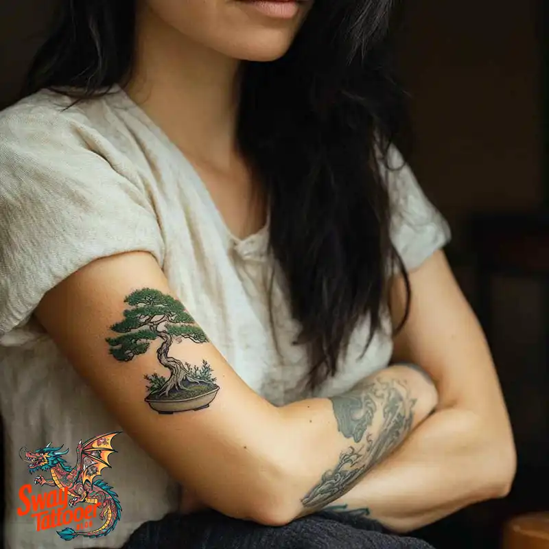 120 Bonsai Tattoo Designs: Meaning, Styles & Inspiration 35 Bonsai tattoo