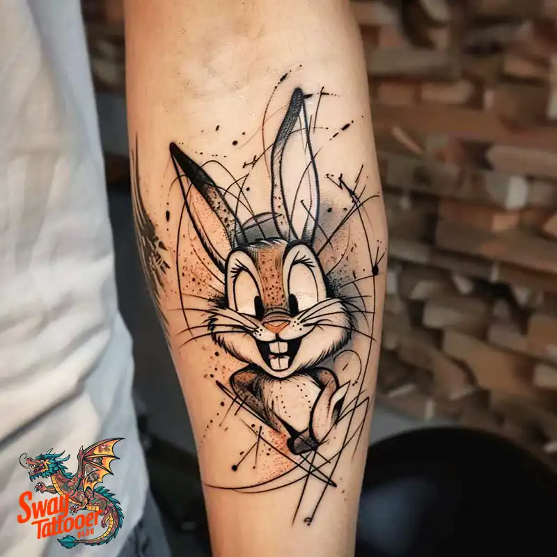 50 Bugs Bunny Tattoo Designs: Meaning, Styles & Ideas 36 Bugs Bunny Tattoo