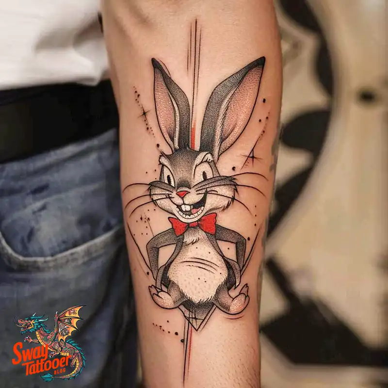 50 Bugs Bunny Tattoo Designs: Meaning, Styles & Ideas 35 Bugs Bunny Tattoo