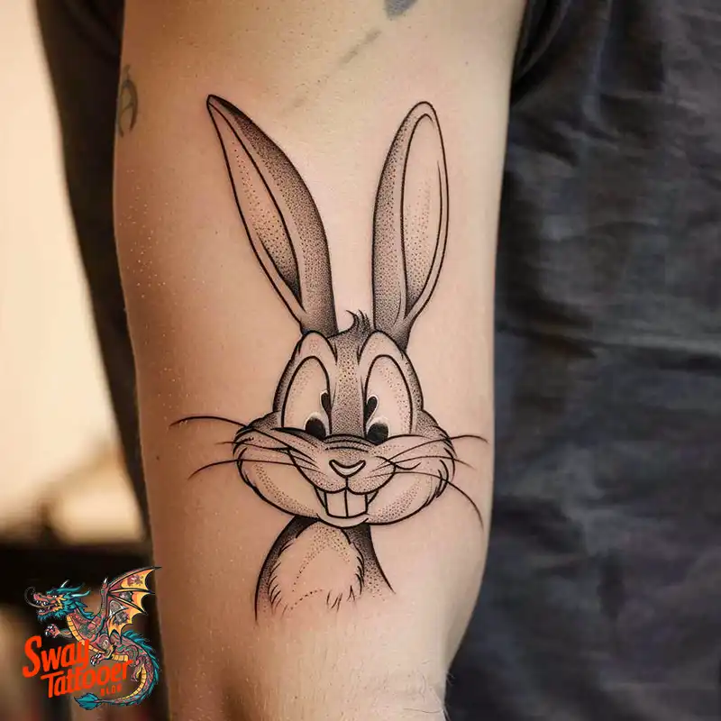50 Bugs Bunny Tattoo Designs: Meaning, Styles & Ideas 34 Bugs Bunny Tattoo