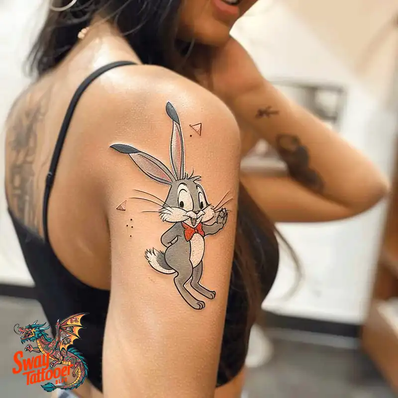50 Bugs Bunny Tattoo Designs: Meaning, Styles & Ideas 30 Bugs Bunny Tattoo