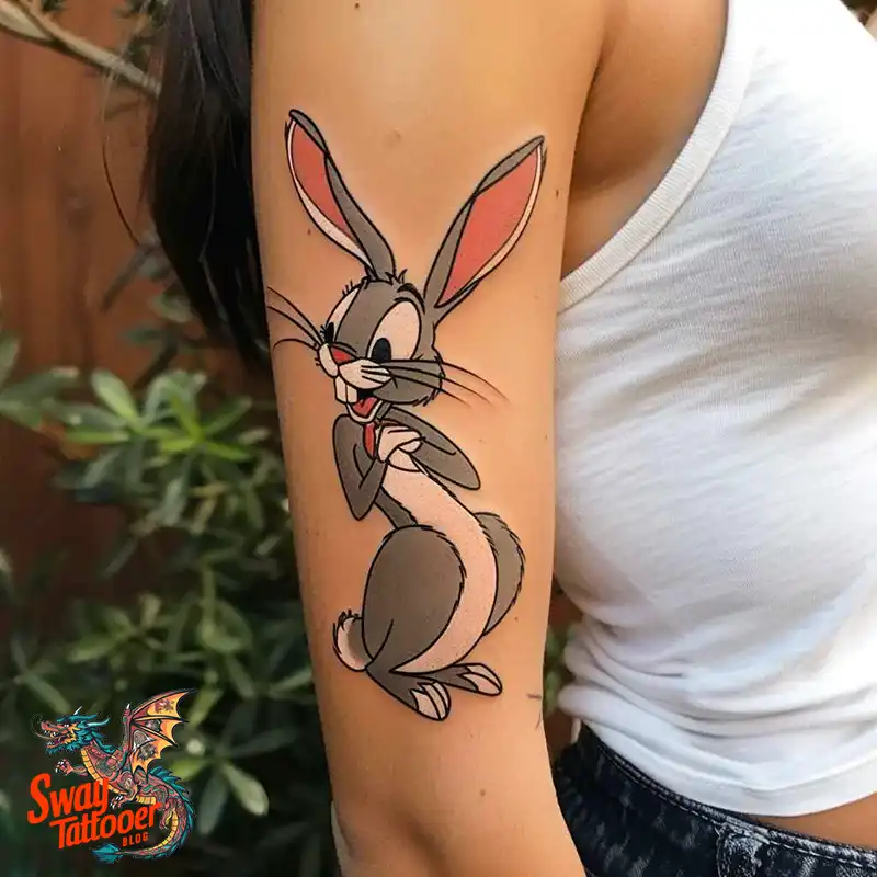 50 Bugs Bunny Tattoo Designs: Meaning, Styles & Ideas 26 Bugs Bunny Tattoo
