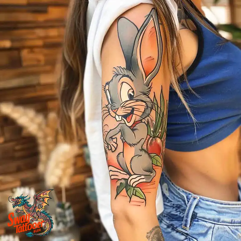 50 Bugs Bunny Tattoo Designs: Meaning, Styles & Ideas 25 Bugs Bunny Tattoo