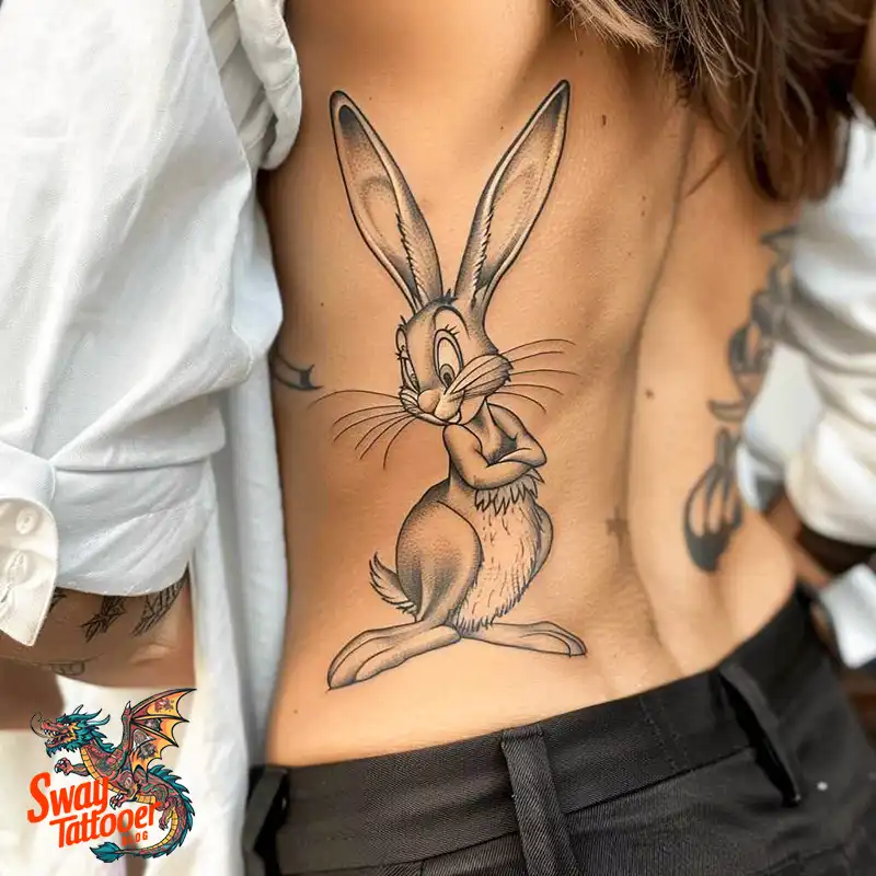 50 Bugs Bunny Tattoo Designs: Meaning, Styles & Ideas 20 Bugs Bunny Tattoo
