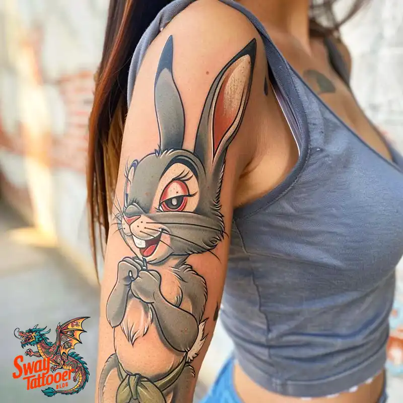50 Bugs Bunny Tattoo Designs: Meaning, Styles & Ideas 19 Bugs Bunny Tattoo