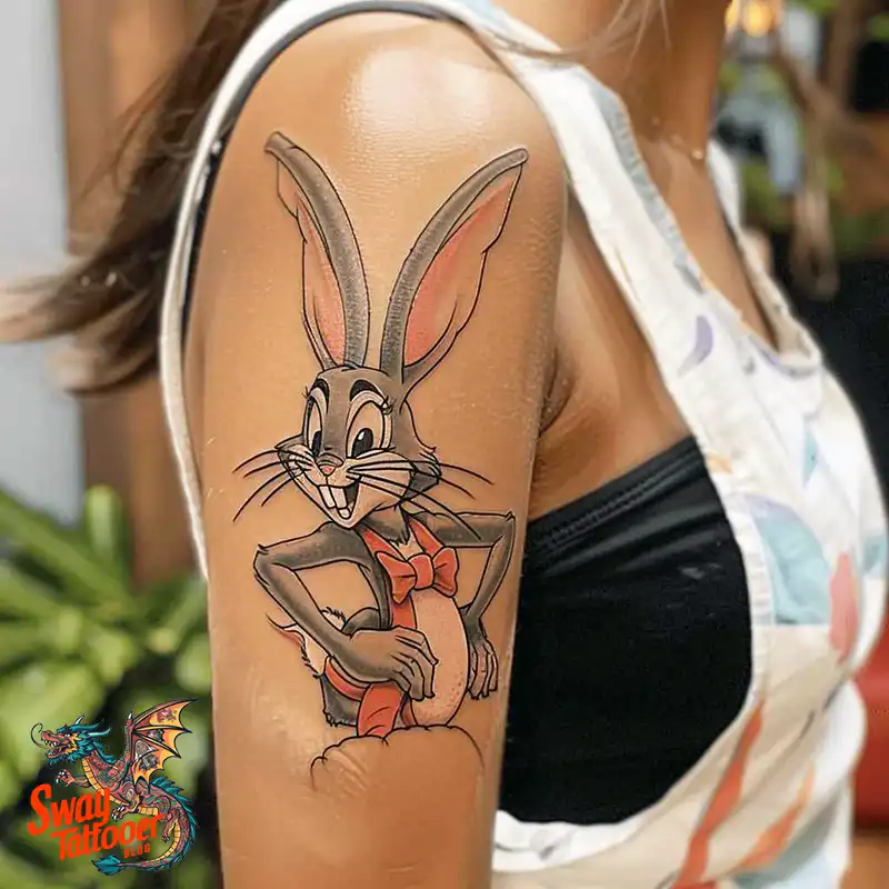 50 Bugs Bunny Tattoo Designs: Meaning, Styles & Ideas 16 Bugs Bunny Tattoo