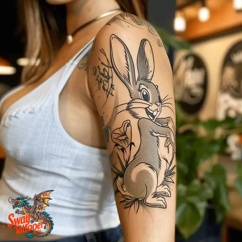 50 Bugs Bunny Tattoo Designs: Meaning, Styles & Ideas 17 Bugs Bunny Tattoo