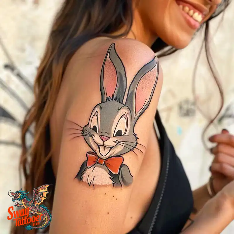 50 Bugs Bunny Tattoo Designs: Meaning, Styles & Ideas 18 Bugs Bunny Tattoo
