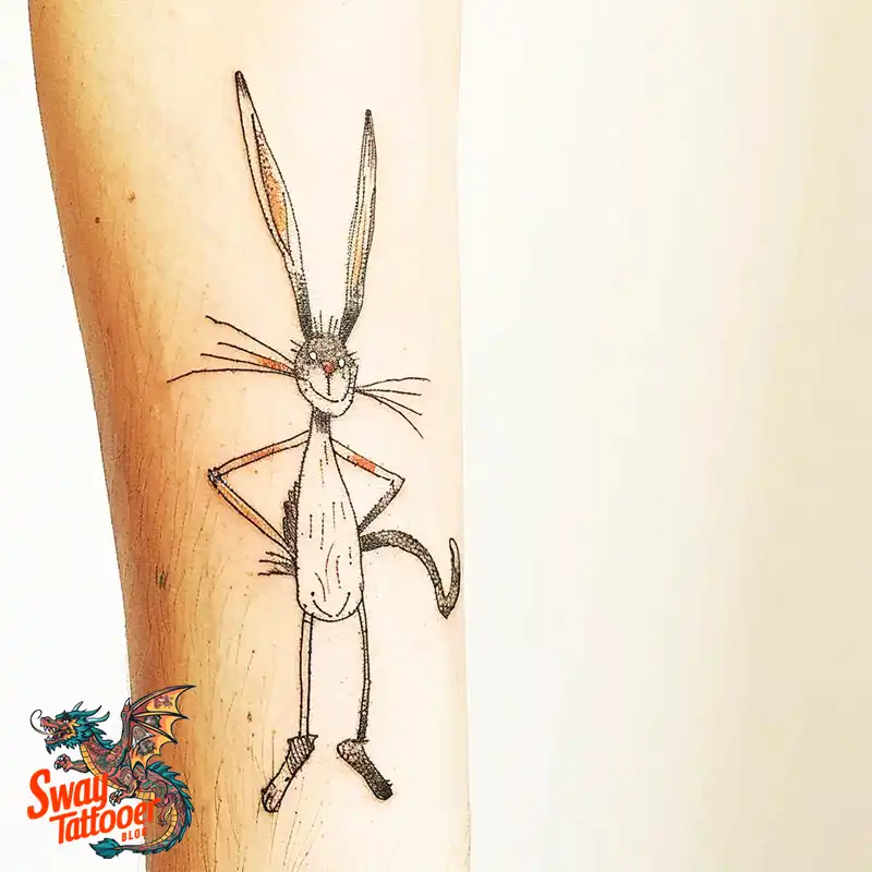 50 Bugs Bunny Tattoo Designs: Meaning, Styles & Ideas 42 Bugs Bunny Tattoo