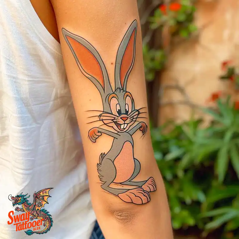 50 Bugs Bunny Tattoo Designs: Meaning, Styles & Ideas 15 Bugs Bunny Tattoo
