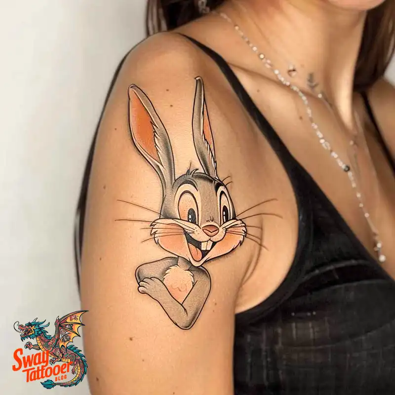 50 Bugs Bunny Tattoo Designs: Meaning, Styles & Ideas 14 Bugs Bunny Tattoo