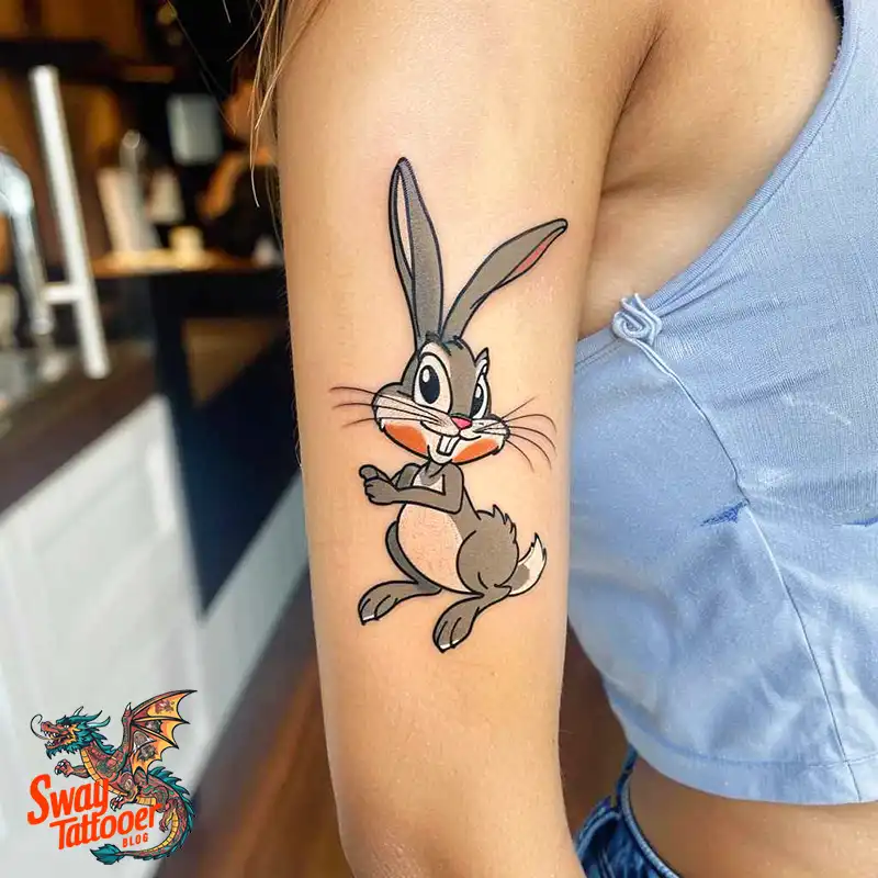50 Bugs Bunny Tattoo Designs: Meaning, Styles & Ideas 13 Bugs Bunny Tattoo