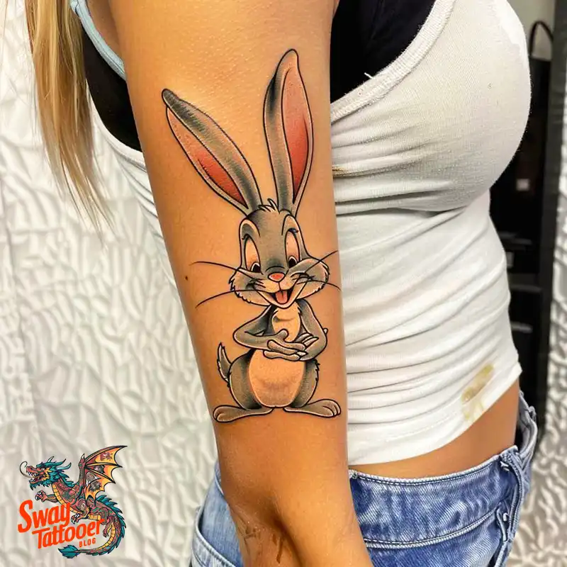 50 Bugs Bunny Tattoo Designs: Meaning, Styles & Ideas 10 Bugs Bunny Tattoo