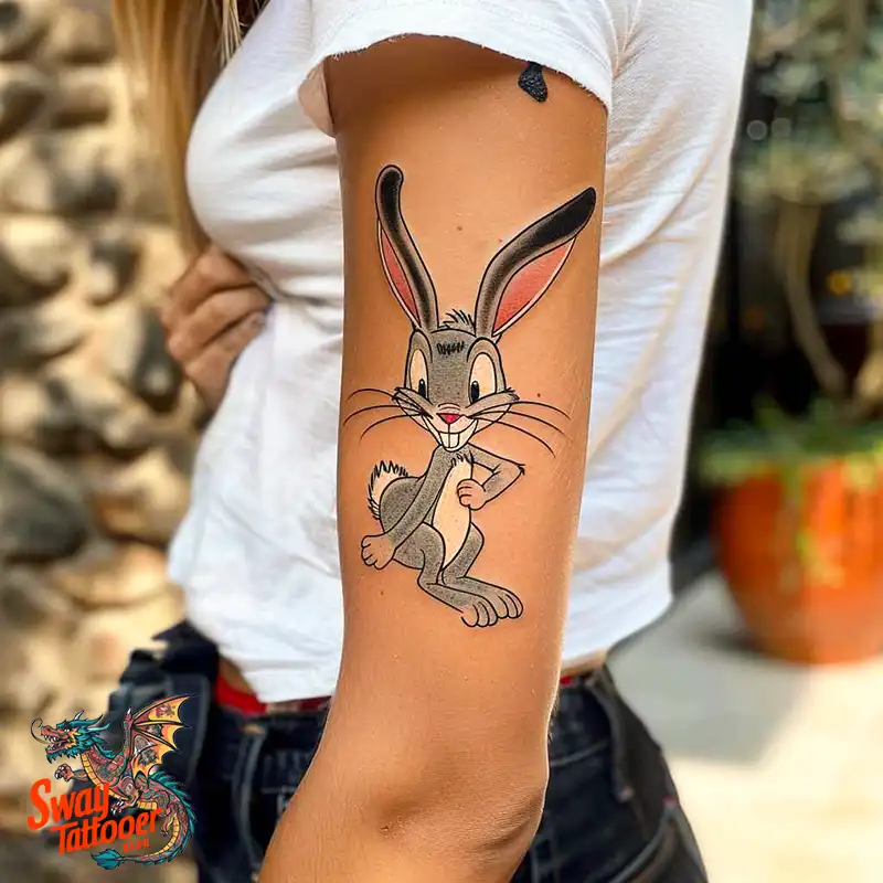 50 Bugs Bunny Tattoo Designs: Meaning, Styles & Ideas 8 Bugs Bunny Tattoo