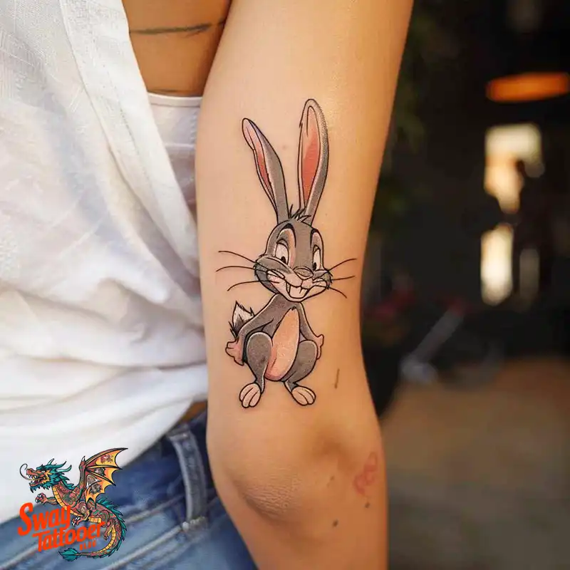 50 Bugs Bunny Tattoo Designs: Meaning, Styles & Ideas 6 Bugs Bunny Tattoo