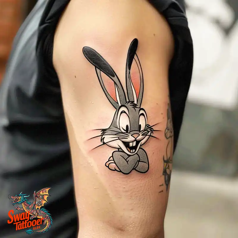 50 Bugs Bunny Tattoo Designs: Meaning, Styles & Ideas 41 Bugs Bunny Tattoo