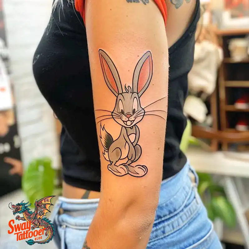 50 Bugs Bunny Tattoo Designs: Meaning, Styles & Ideas 3 Bugs Bunny Tattoo
