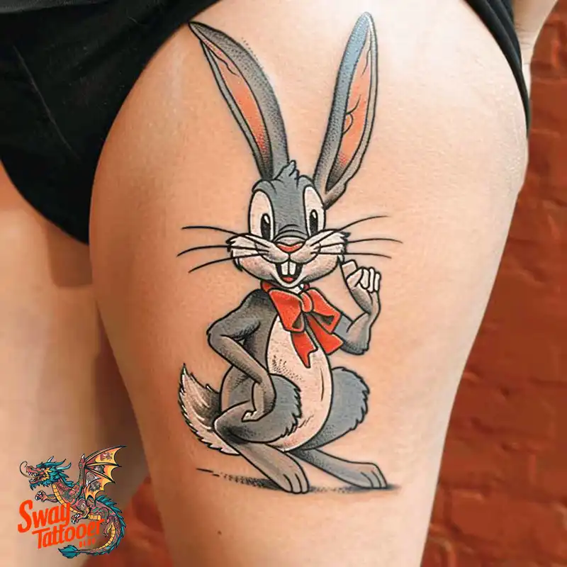 50 Bugs Bunny Tattoo Designs: Meaning, Styles & Ideas 39 Bugs Bunny Tattoo
