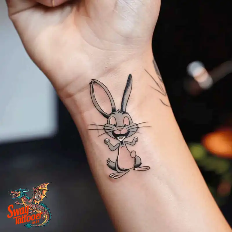 50 Bugs Bunny Tattoo Designs: Meaning, Styles & Ideas 32 Bugs Bunny Tattoo