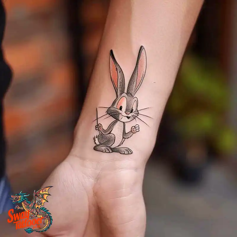 50 Bugs Bunny Tattoo Designs: Meaning, Styles & Ideas 37 Bugs Bunny Tattoo