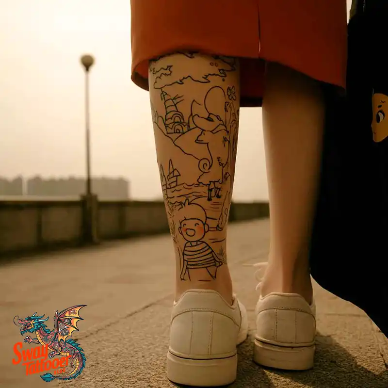 100 Calf Tattoos for Women: Symbolism, Trends & Aftercare 79 Calf Tattoo for Women