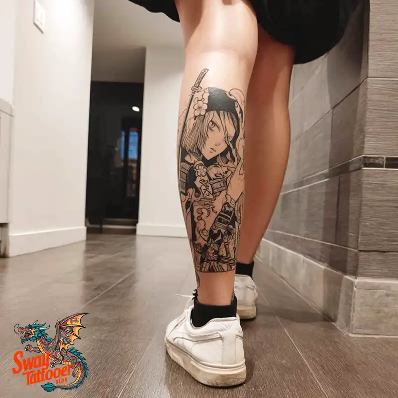 100 Calf Tattoos for Women: Symbolism, Trends & Aftercare 65 Calf Tattoo for Women