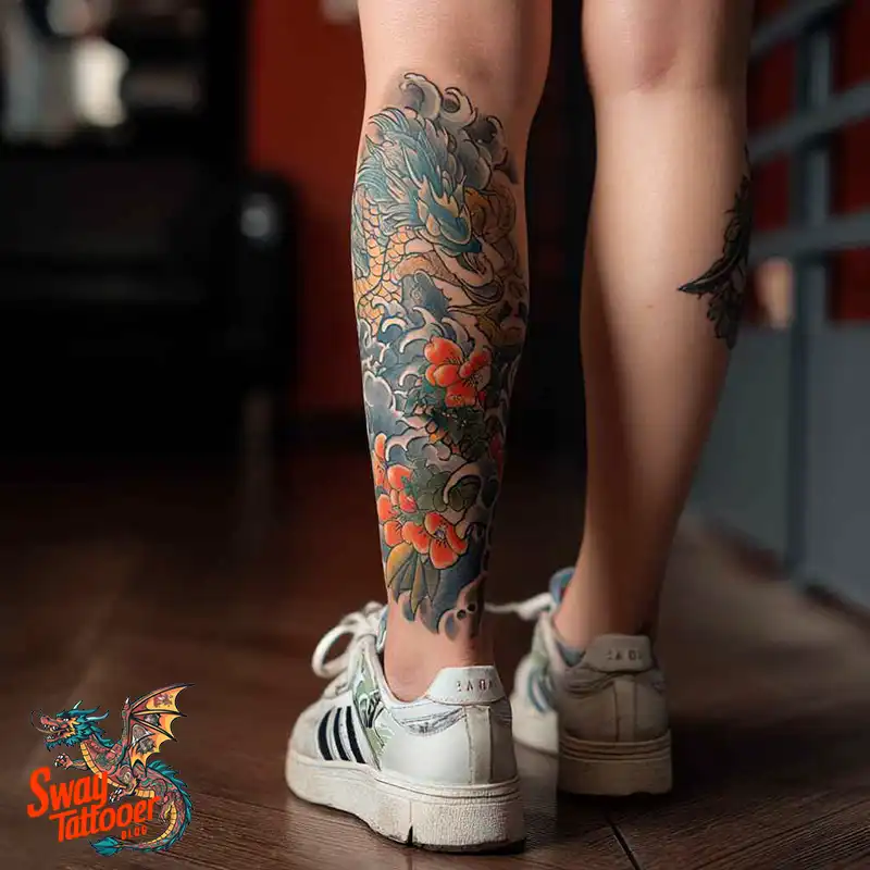 100 Calf Tattoos for Women: Symbolism, Trends & Aftercare 64 Calf Tattoo for Women