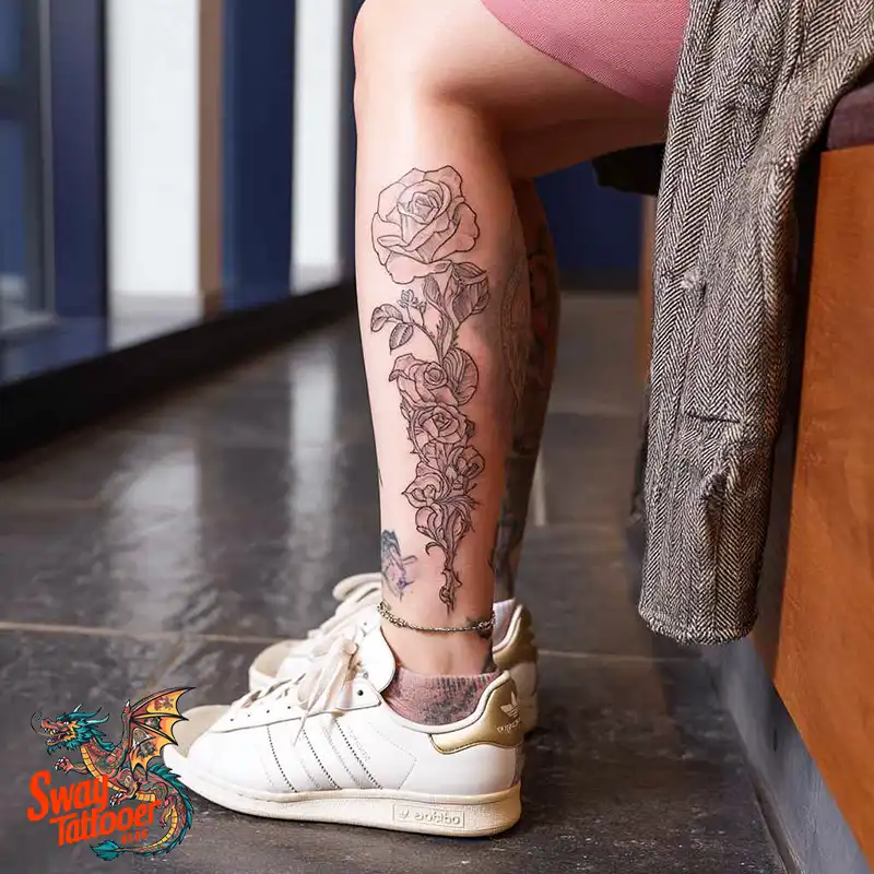 100 Calf Tattoos for Women: Symbolism, Trends & Aftercare 57 Calf Tattoo for Women