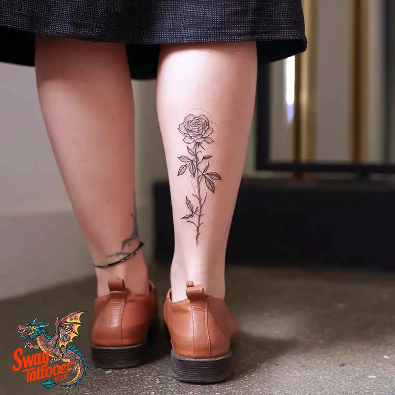 100 Calf Tattoos for Women: Symbolism, Trends & Aftercare 56 Calf Tattoo for Women