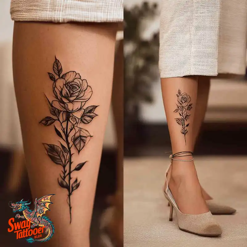 100 Calf Tattoos for Women: Symbolism, Trends & Aftercare 55 Calf Tattoo for Women