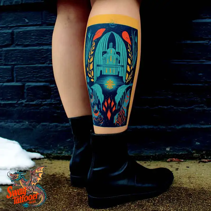 100 Calf Tattoos for Women: Symbolism, Trends & Aftercare 93 Calf Tattoo for Women