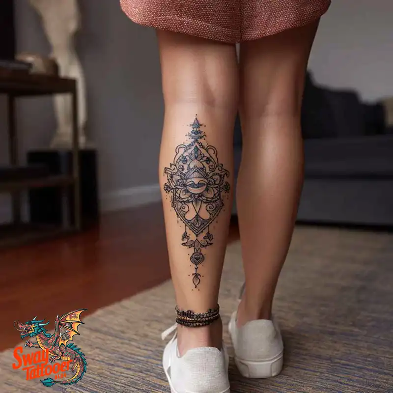 100 Calf Tattoos for Women: Symbolism, Trends & Aftercare 23 Calf Tattoo for Women