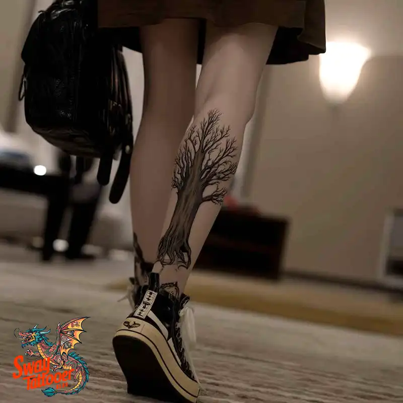 100 Calf Tattoos for Women: Symbolism, Trends & Aftercare 14 Calf Tattoo for Women
