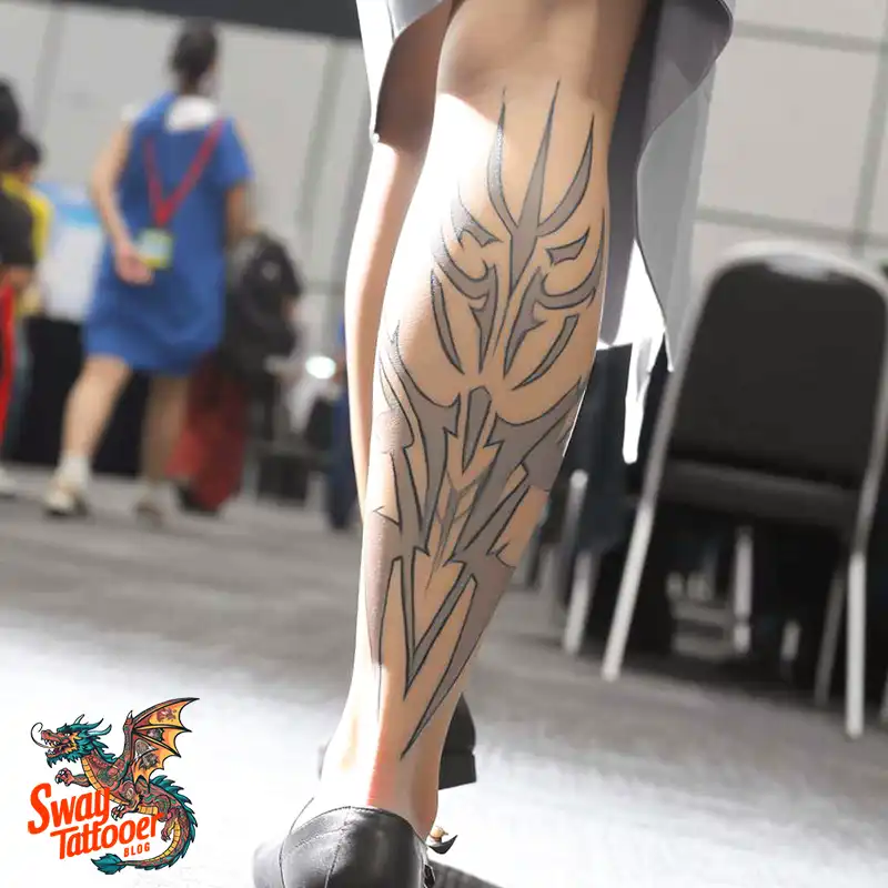 100 Calf Tattoos for Women: Symbolism, Trends & Aftercare 6 Calf Tattoo for Women