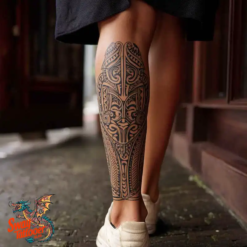 100 Calf Tattoos for Women: Symbolism, Trends & Aftercare 3 Calf Tattoo for Women
