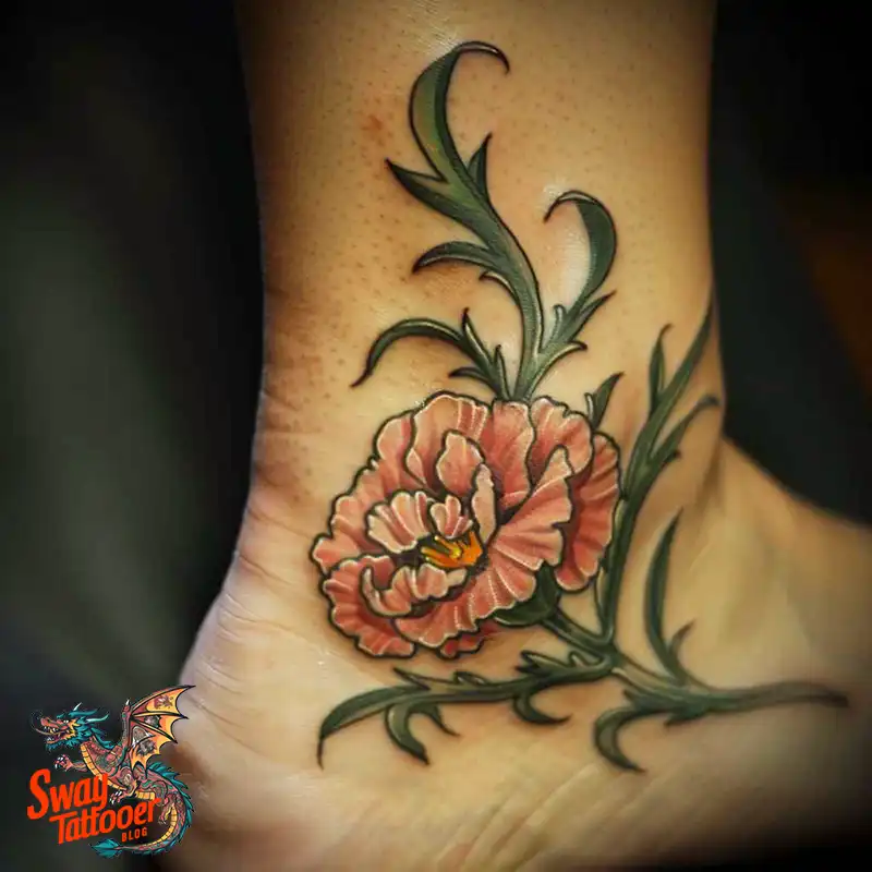 200 Carnation Flower Tattoos: Blooming Ink Designs 185 Carnation Tattoo